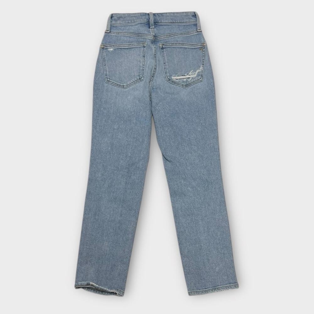 Madewell The Curvy Mom Jean in Lowden Wash: Ripped Edition Size 24 - Picture 3 of 9